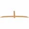 Ekena Millwork Bellingham Timber Gable Bracket, Western Red Cedar, 108"W x 36"H x 1 1/2"D x 5 1/2"F, 8/12 Pitch GBW108X36X0206BEL00SWR - alternate 4